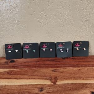 New Set of Five Paparazzi Stud Earrings
